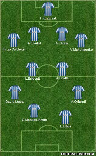 Brighton and Hove Albion Formation 2013