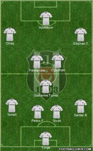 Besiktas JK Formation 2013