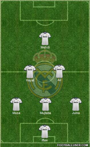 Real Madrid C.F. Formation 2013