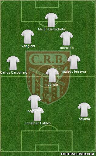 Chabab Riadhi Belouizdad football formation