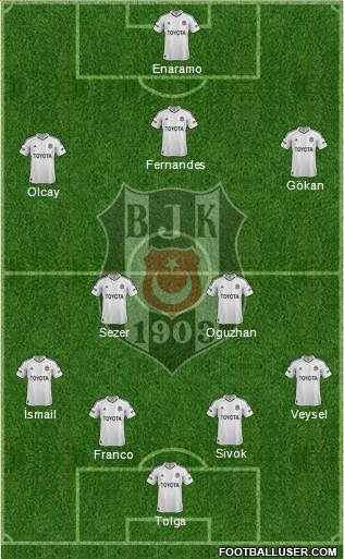 Besiktas JK Formation 2013