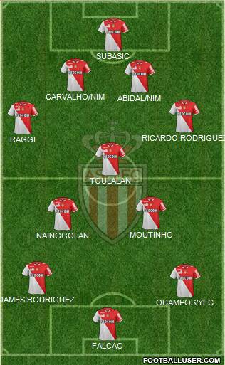 AS Monaco FC Formation 2013
