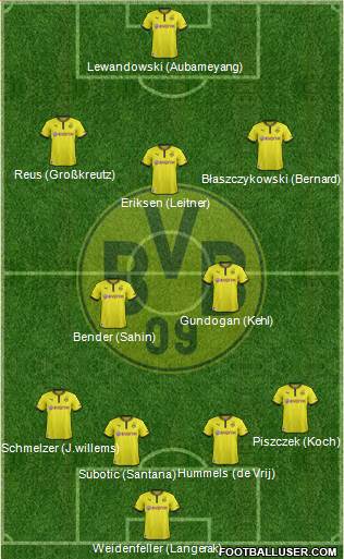 Borussia Dortmund Formation 2013