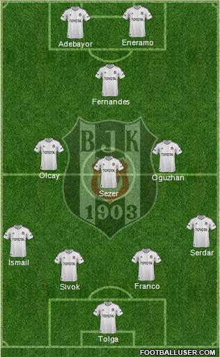 Besiktas JK Formation 2013