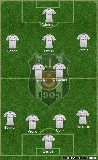 Besiktas JK Formation 2013