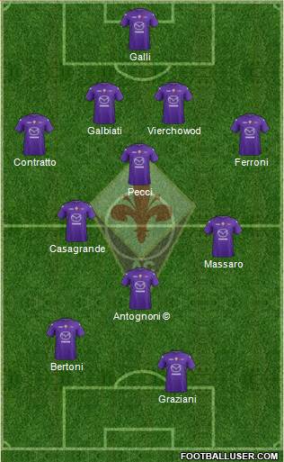 Fiorentina Formation 2013