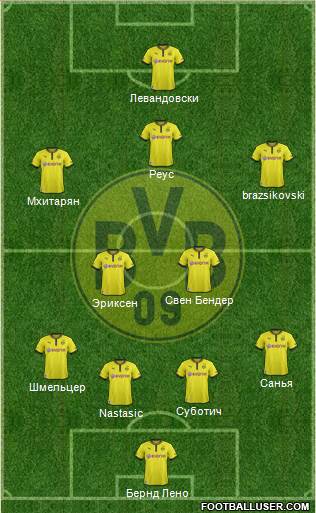 Borussia Dortmund Formation 2013