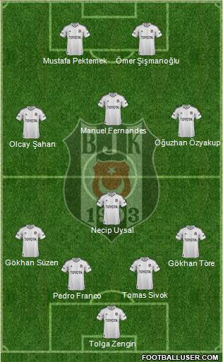 Besiktas JK Formation 2013