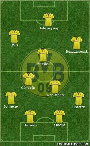 Borussia Dortmund Formation 2013