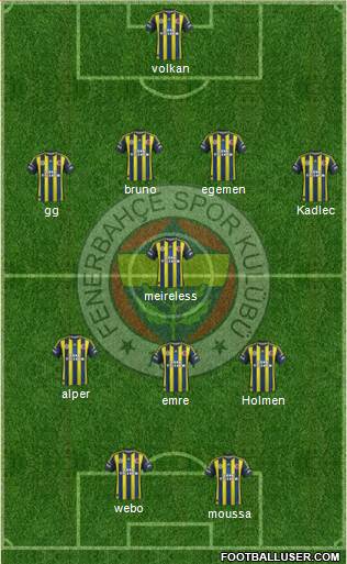 Fenerbahçe SK Formation 2013