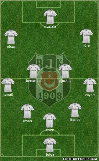 Besiktas JK Formation 2013