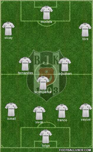 Besiktas JK Formation 2013