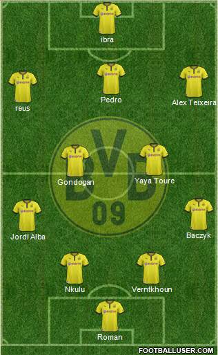 Borussia Dortmund Formation 2013