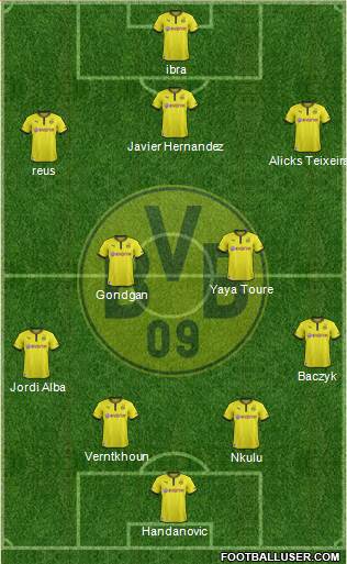 Borussia Dortmund Formation 2013