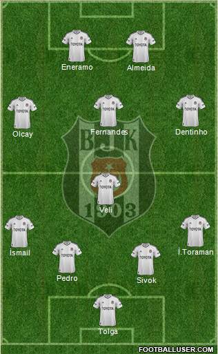 Besiktas JK Formation 2013