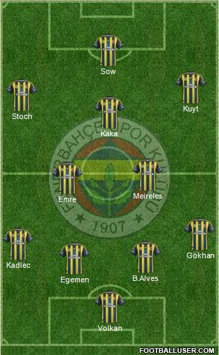 Fenerbahçe SK Formation 2013