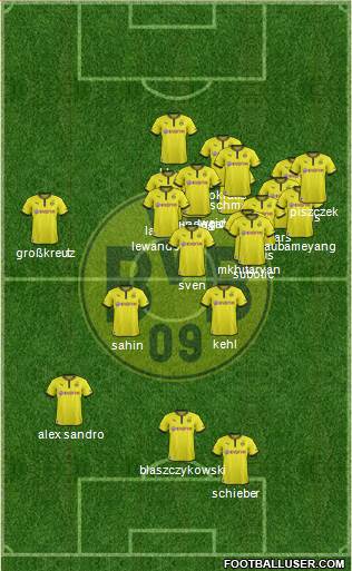 Borussia Dortmund Formation 2013