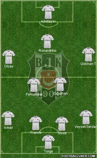 Besiktas JK Formation 2013