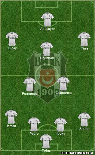 Besiktas JK Formation 2013