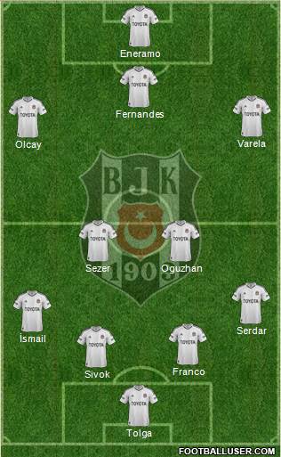 Besiktas JK Formation 2013