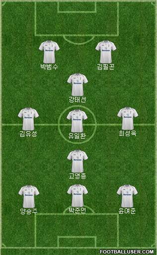 Tottenham Hotspur Formation 2013