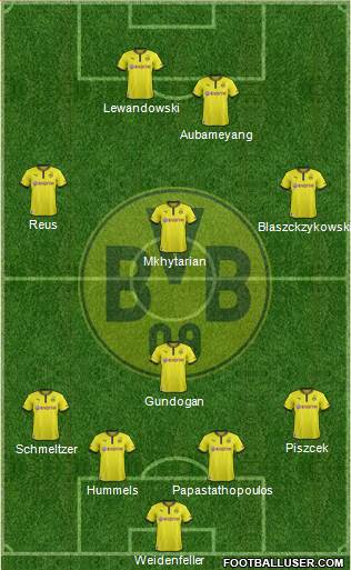 Borussia Dortmund Formation 2013