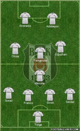 Besiktas JK Formation 2013