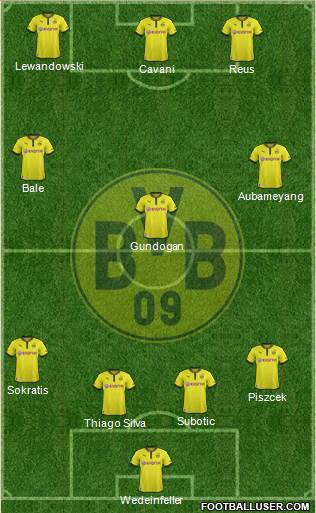 Borussia Dortmund Formation 2013
