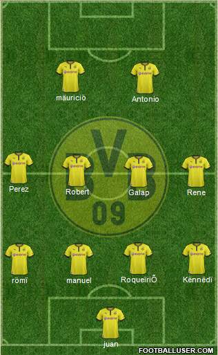 Borussia Dortmund Formation 2013