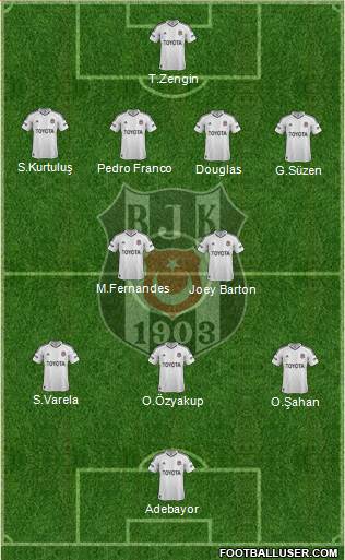 Besiktas JK Formation 2013