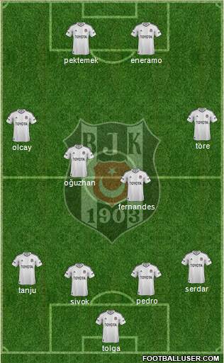 Besiktas JK Formation 2013