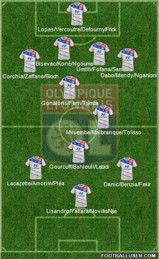 Olympique Lyonnais Formation 2013