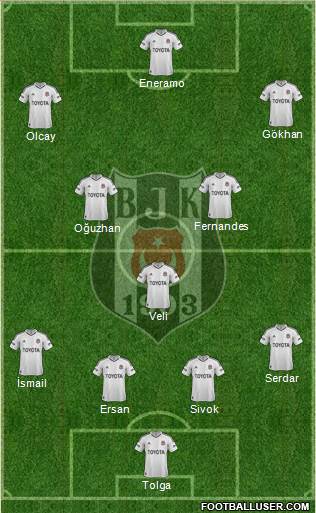 Besiktas JK Formation 2013