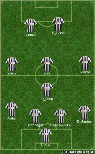 Newcastle United Formation 2013