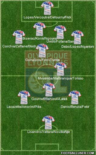 Olympique Lyonnais Formation 2013