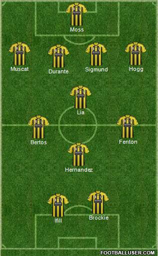 Wellington Phoenix FC Formation 2013