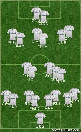 Tottenham Hotspur Formation 2013