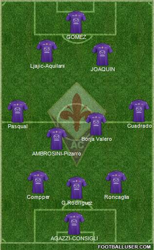 Fiorentina Formation 2013