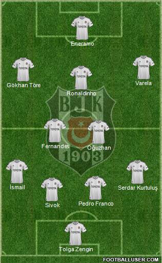 Besiktas JK Formation 2013