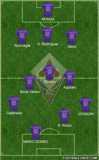 Fiorentina Formation 2013