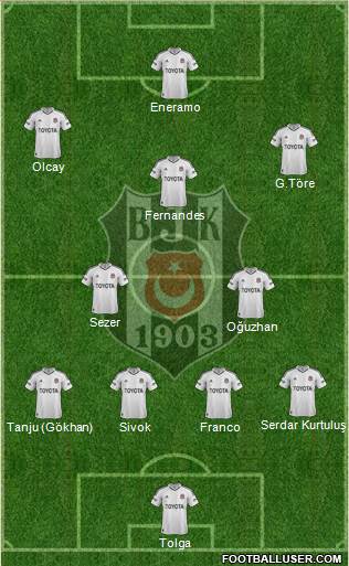 Besiktas JK Formation 2013