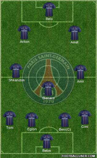 Paris Saint-Germain Formation 2013