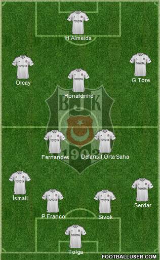 Besiktas JK Formation 2013
