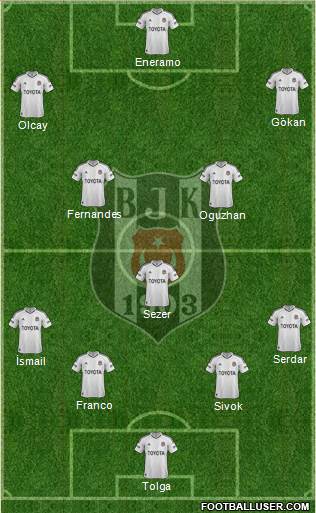 Besiktas JK Formation 2013