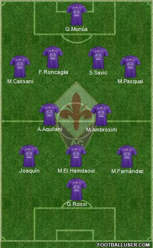 Fiorentina Formation 2013
