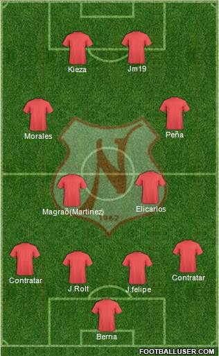 Náutico EC football formation