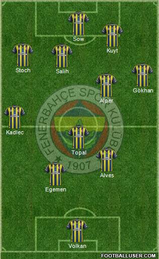 Fenerbahçe SK Formation 2013