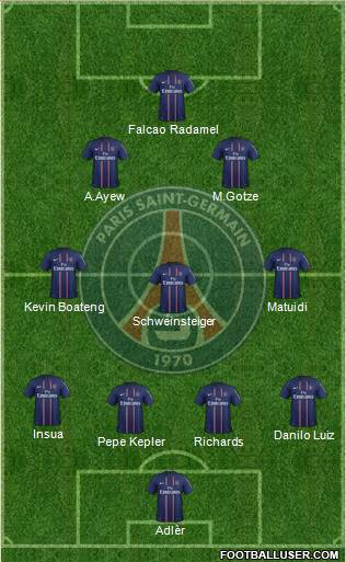 Paris Saint-Germain Formation 2013