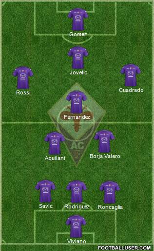 Fiorentina Formation 2013