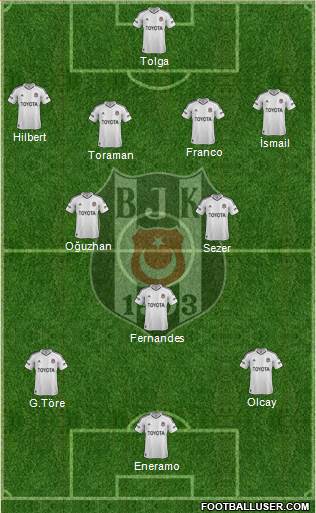 Besiktas JK Formation 2013